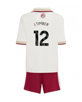Billige Fotballdrakt Arsenal Jurrien Timber #12 Replika Tredjedraktsett Barn 2025-26 Kortermet (med bukser)